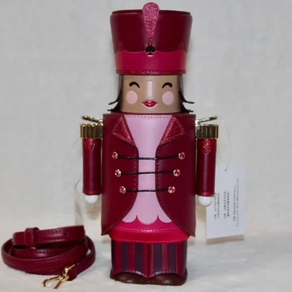 NWT Kate Spade Christmas 3D Nutcracker Novelty Purse